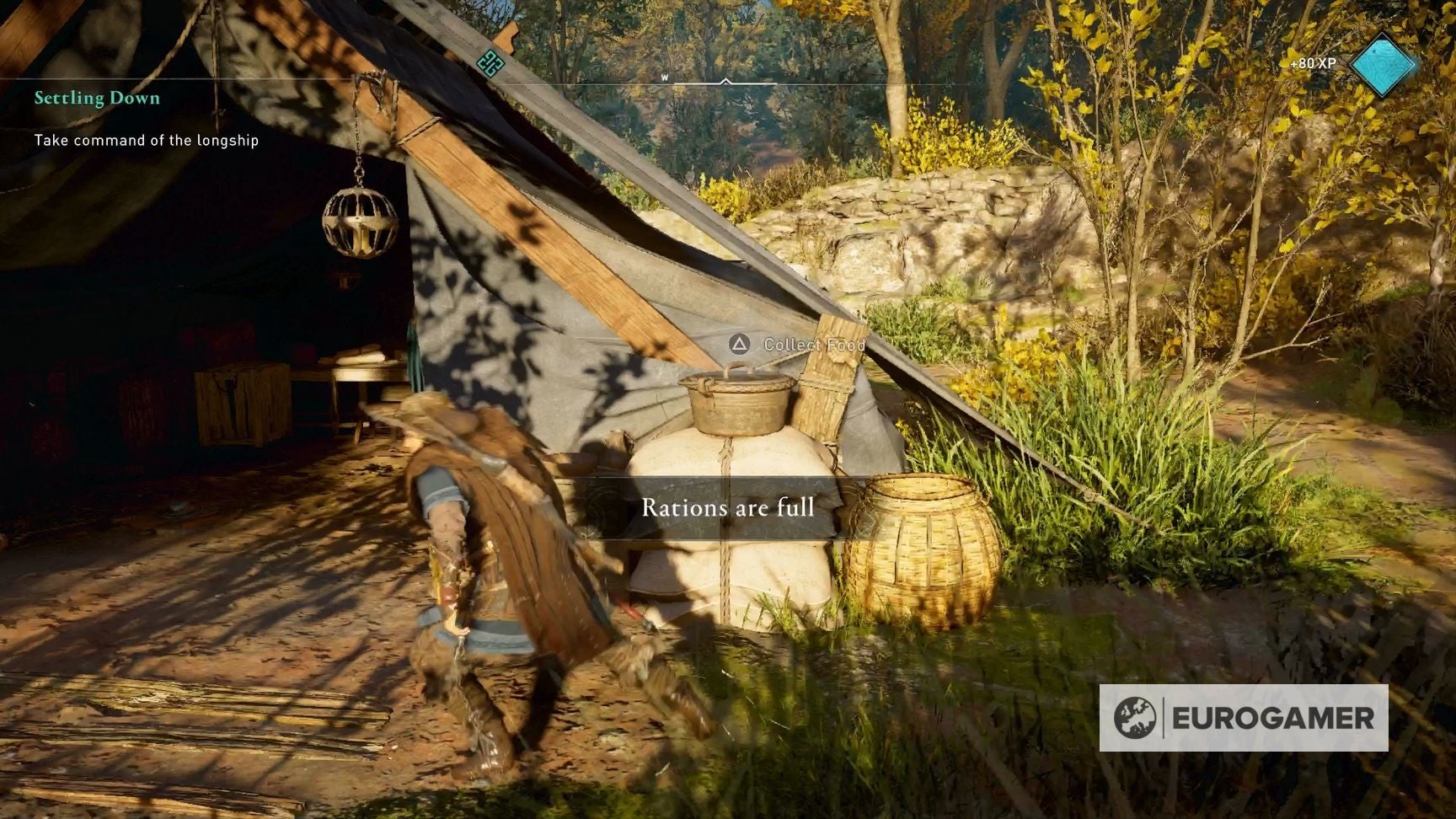 Assassin's Creed Valhalla health system How to upgrade rations, get food and health regen